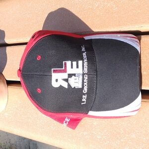 LRE Ground Services, Inc. Embroidered Logo Strap-on Hat Cap New